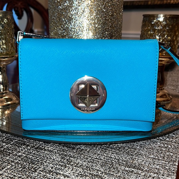 kate spade Handbags - Like New Kate Spade Newbury Lane Sally Saffiano Leather Turquoise Blue C…